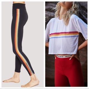 2pcs -Spiritual Gangster Rainbow Leggings / Shirt